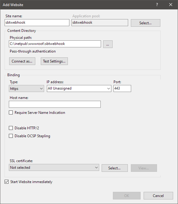 sbt webhook